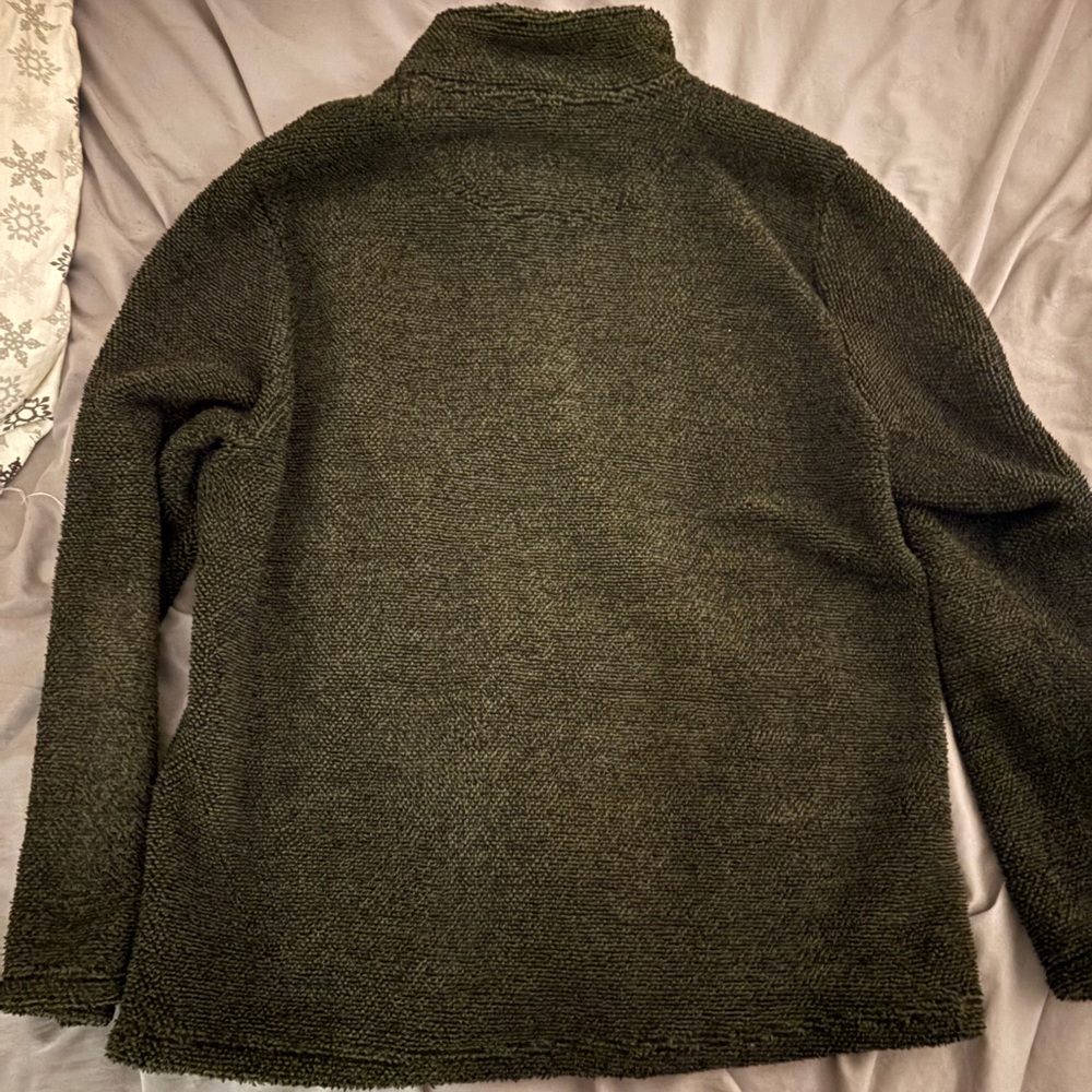 Men's Charcoal Zip-Up Sweater - Picture 3 of 4